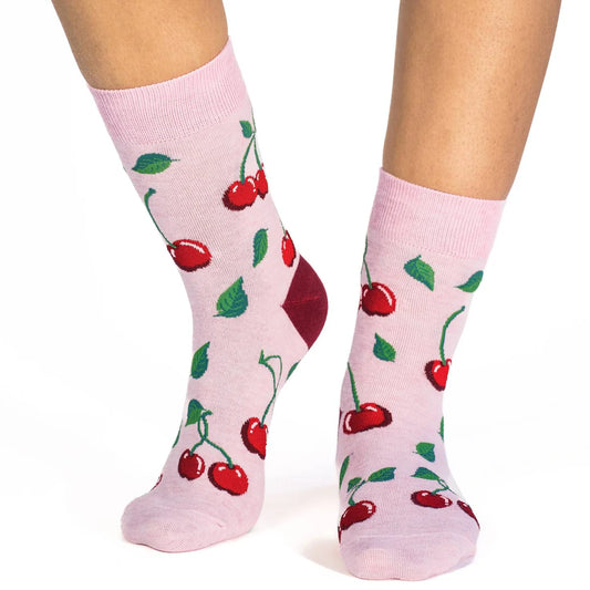 Women's Cherries Crew Socks