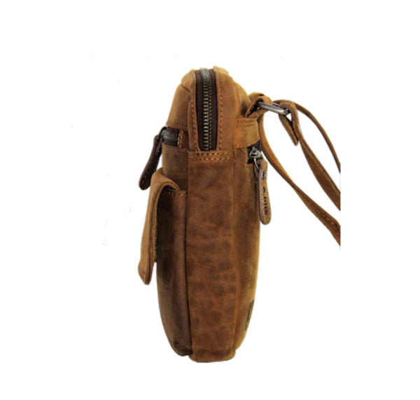 Bison Leather Travel Purse