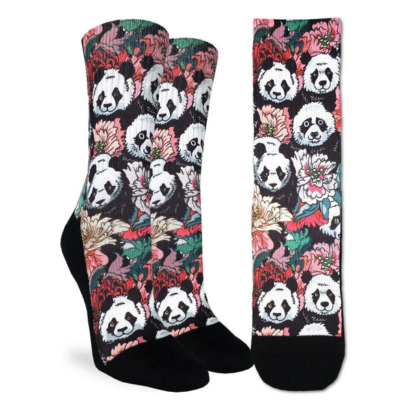 Women's Floral Panda Active Socks