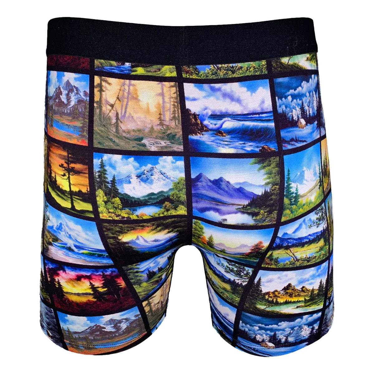 Men's Bob Ross Landscape Collage Underwear