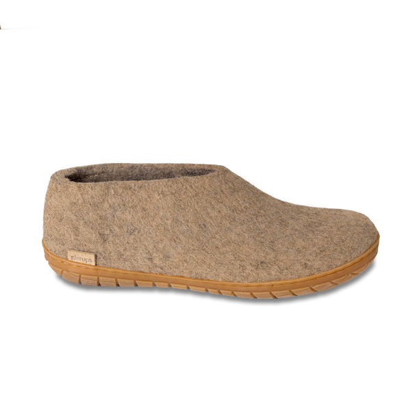 Glerups Shoe - Sand with Rubber Sole