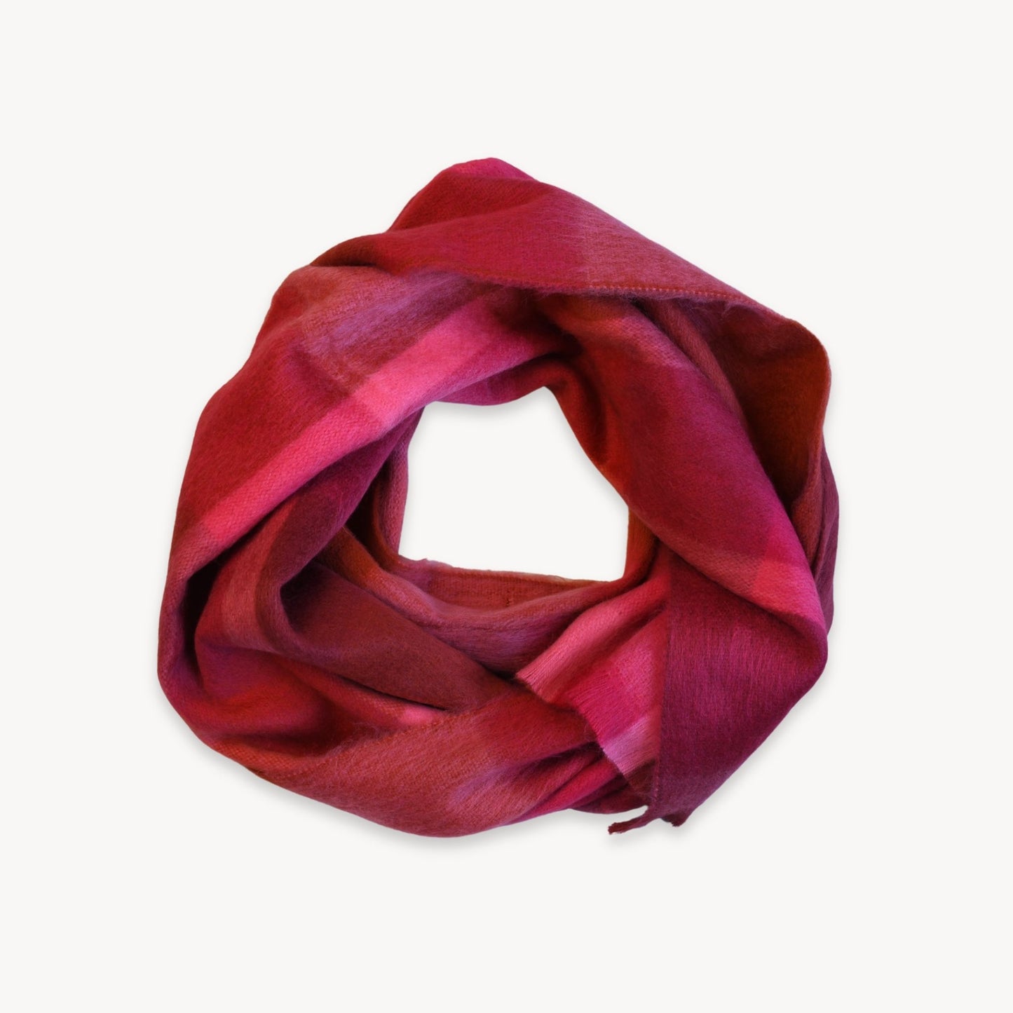 Seamless Scarf - Sangria Plaid