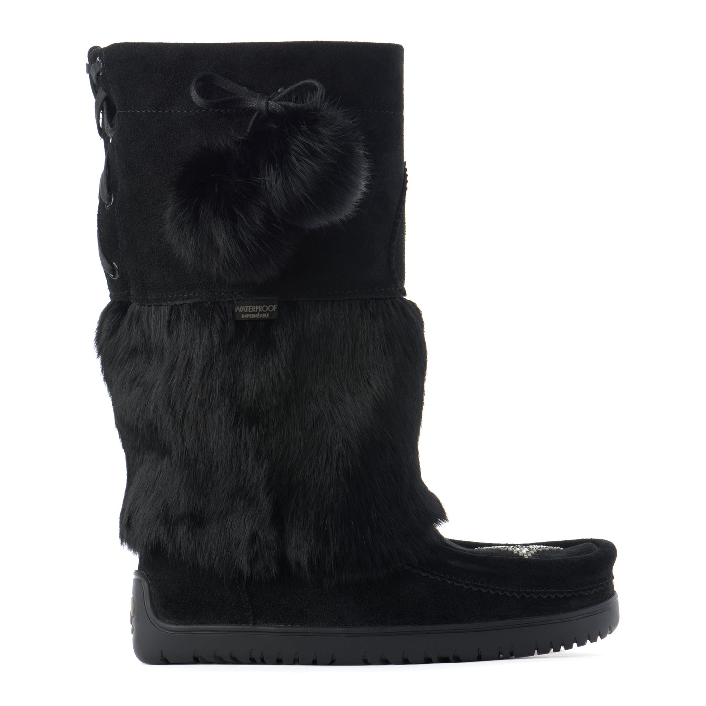 Adjustable Snowy Owl Mukluk - Black