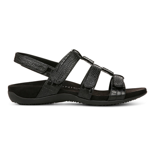 Amber Adjustable Sandal - Black