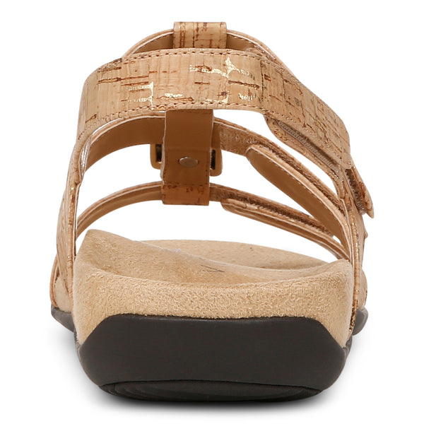 Amber Adjustable Sandal - Gold Cork