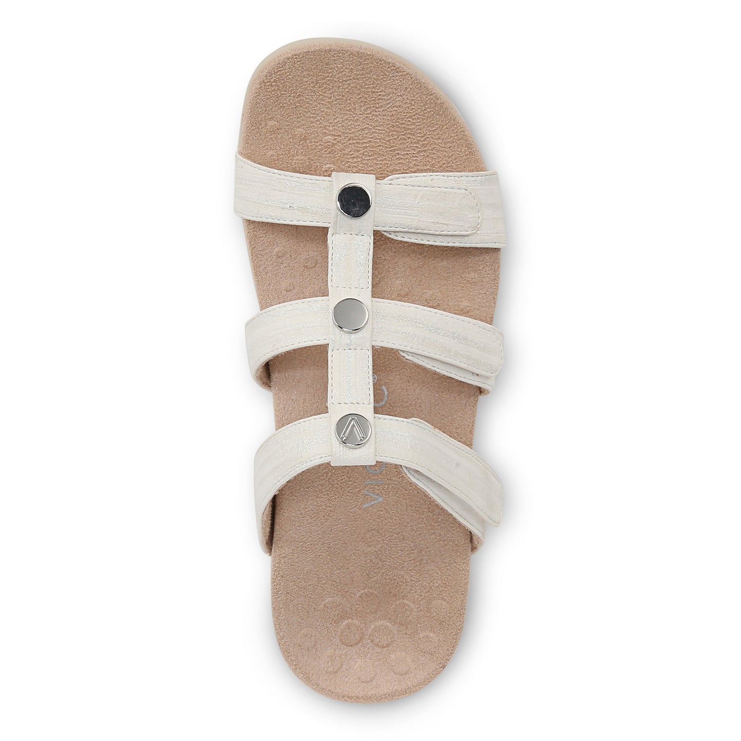 Amber Adjustable Slide Sandal - White