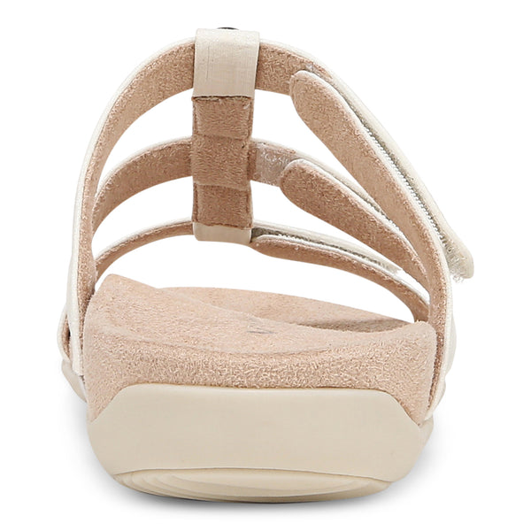 Amber Adjustable Slide Sandal - White
