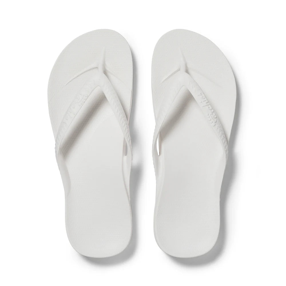 Archies Flip Flops - White
