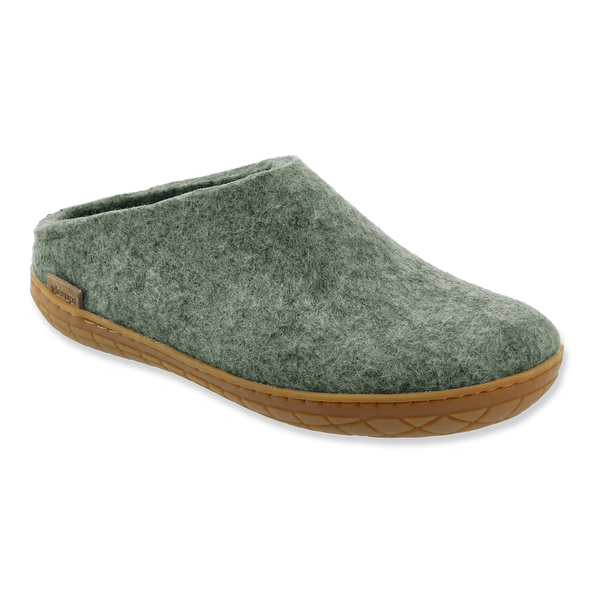 Glerups Slip On - Moss with Rubber Sole
