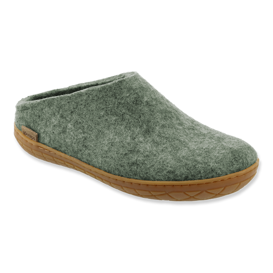 Glerups Slip On - Moss with Rubber Sole