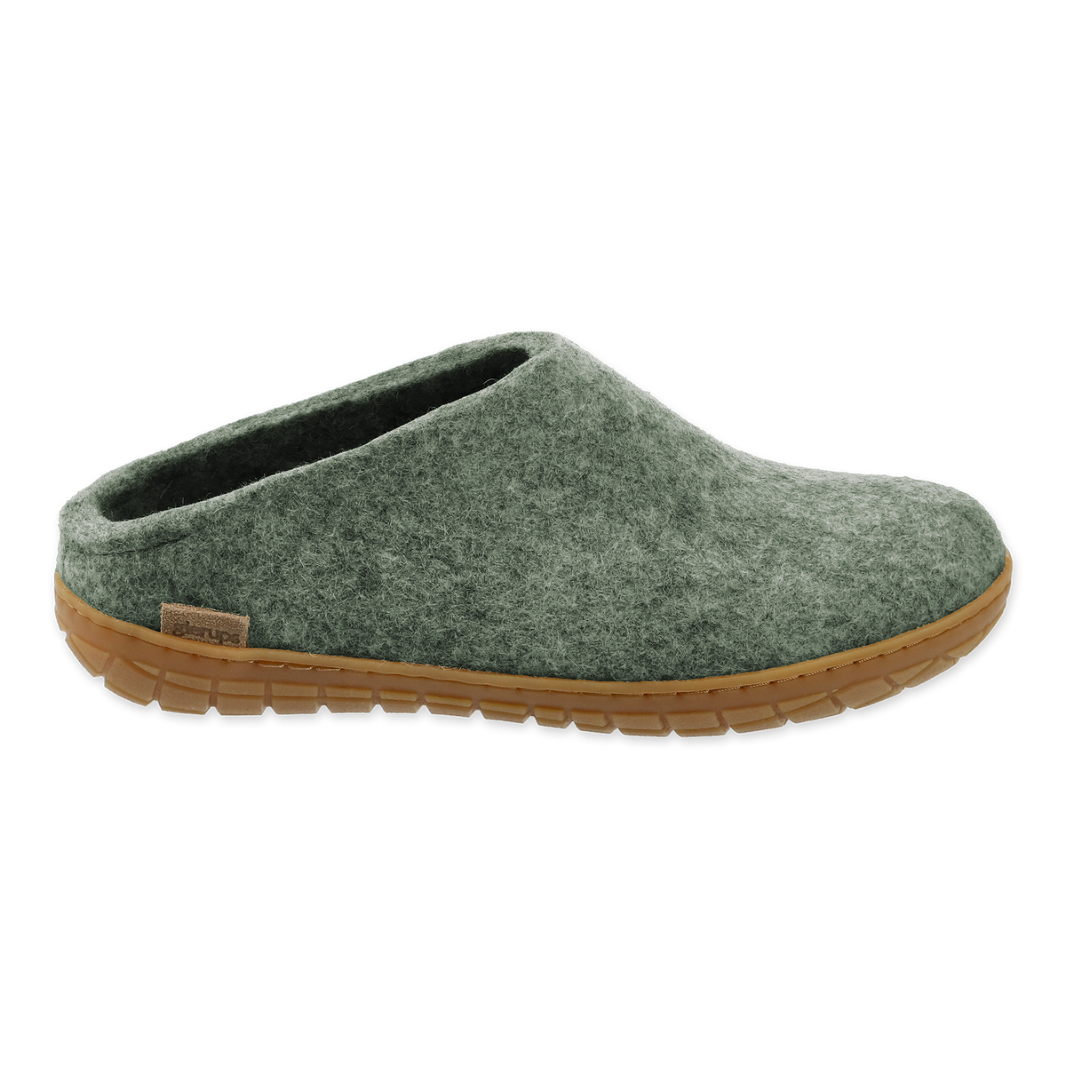 Glerups Slip On - Moss with Rubber Sole