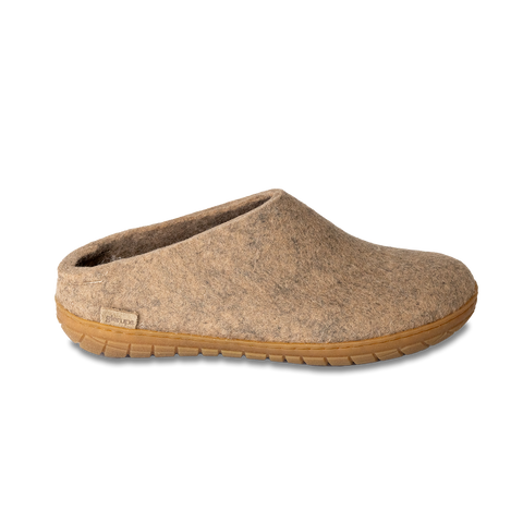 Glerups Slip On - Sand with Rubber Sole