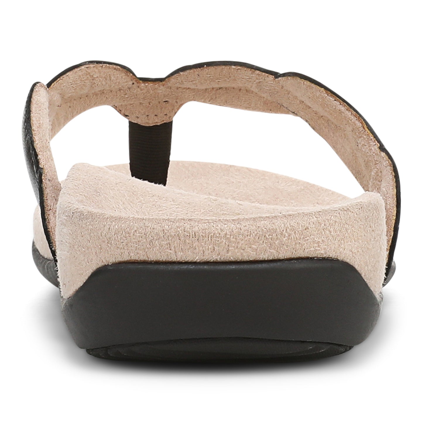 Bella Braid Toe Post Sandal Black