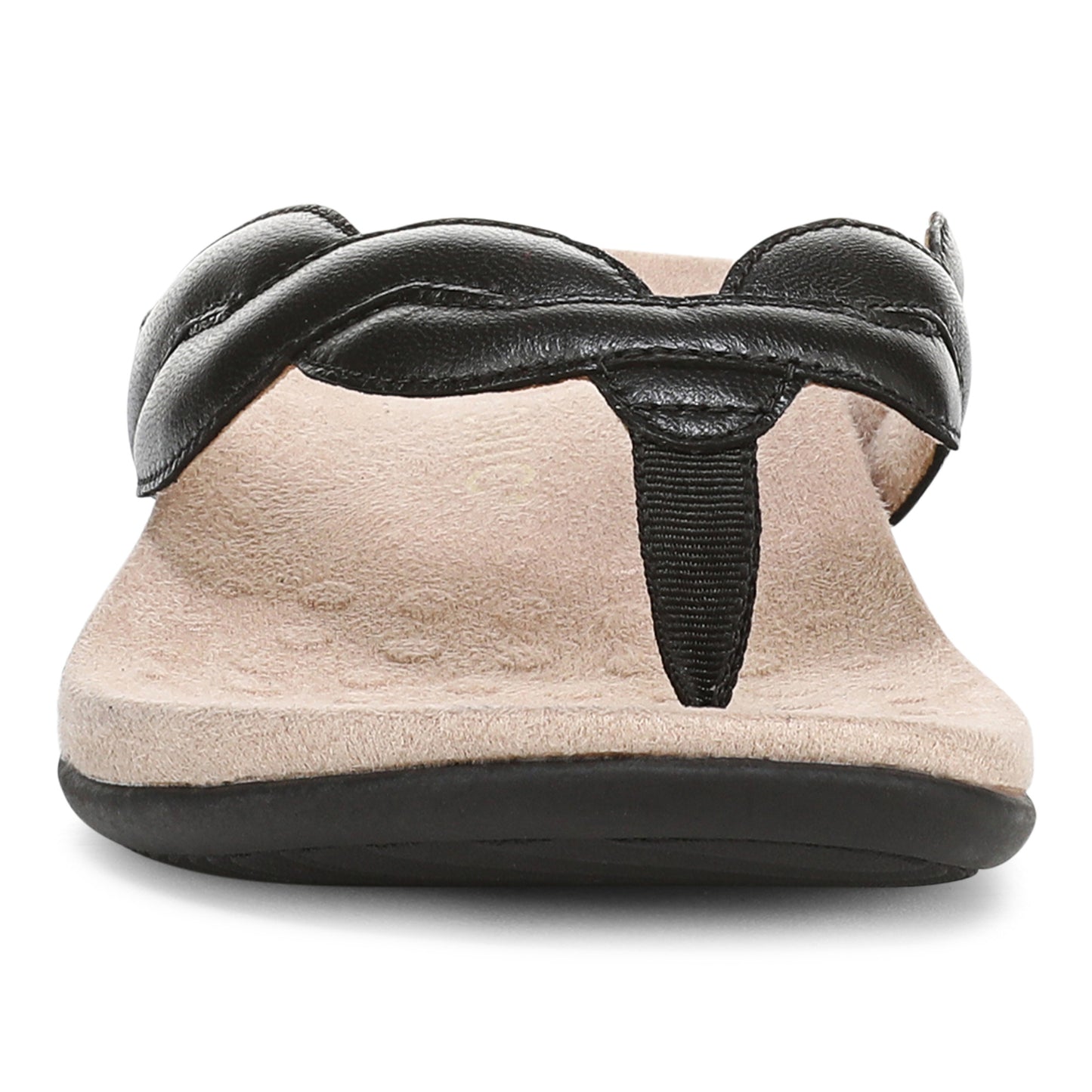 Bella Braid Toe Post Sandal Black