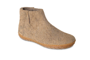 Glerups Ankle Boot - Sand with Rubber Sole