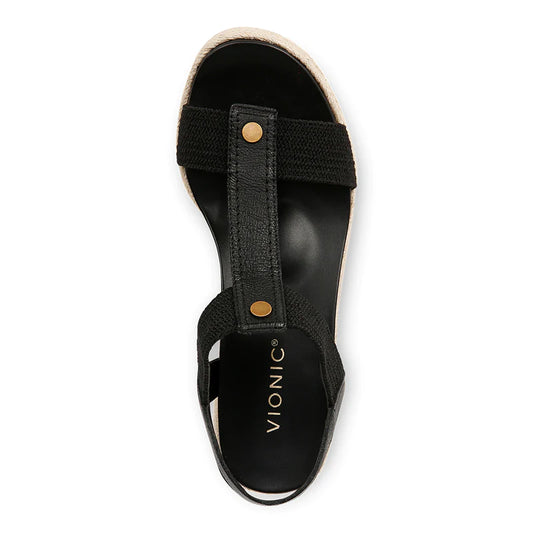 Celera Wedge Sandal - Black