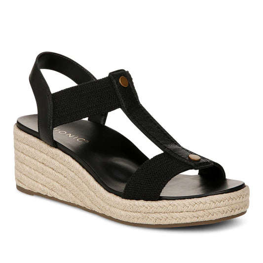 Celera Wedge Sandal - Black