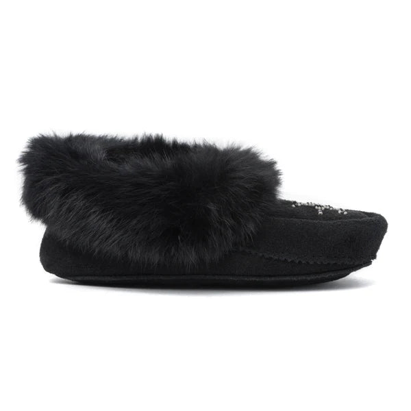 Kids Mini Moccasins - Black