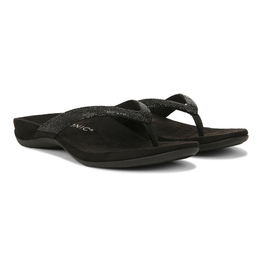 Dillon Shine Sandal - Black
