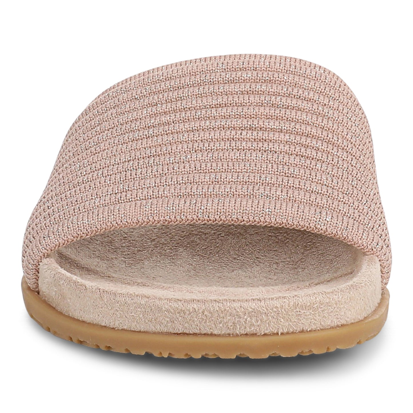 Evie Knit Slide Sandal - Rugby Tan/Gold