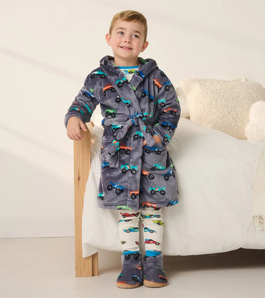 Monster Trucks Fuzzy Fleece Children's Robe