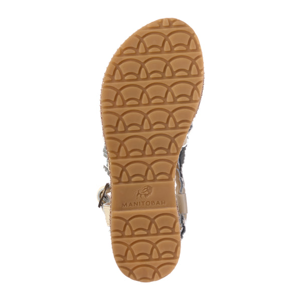 Wasaga Fringe Sandal - Cream
