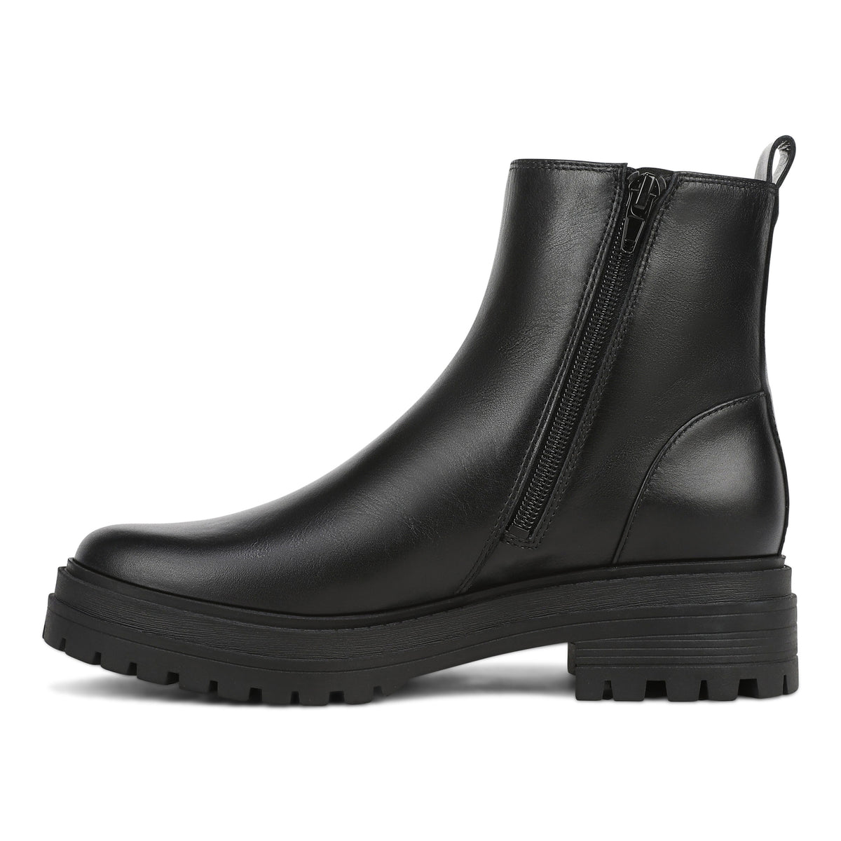 Georgina Bootie - Black Leather