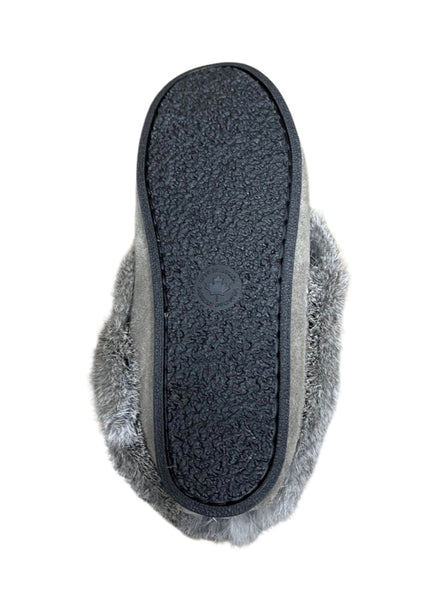 Ladies Moccasins with Crepe Sole - Grey