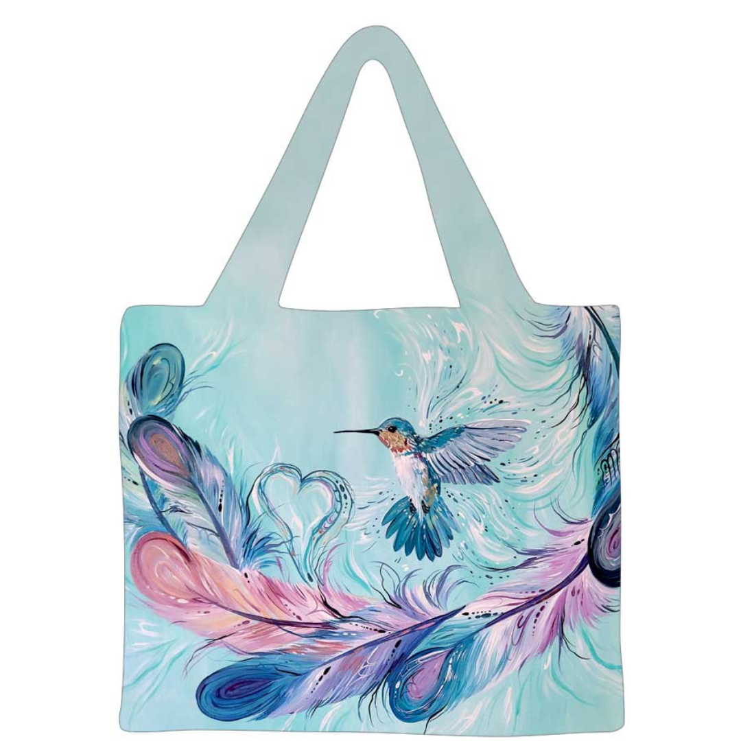 Hummingbird Feathers - Reusable Shopping Bag