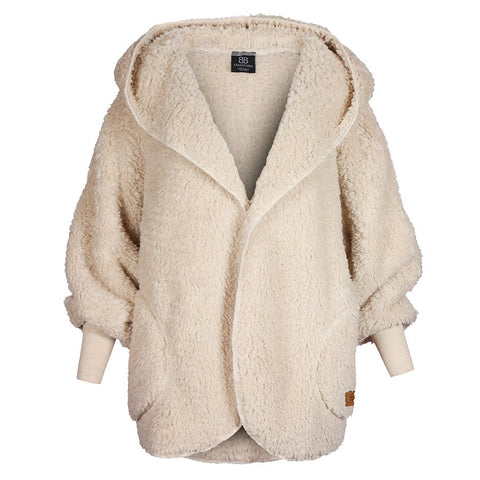 Women's Fluffy Sherpa Sweater - Sand