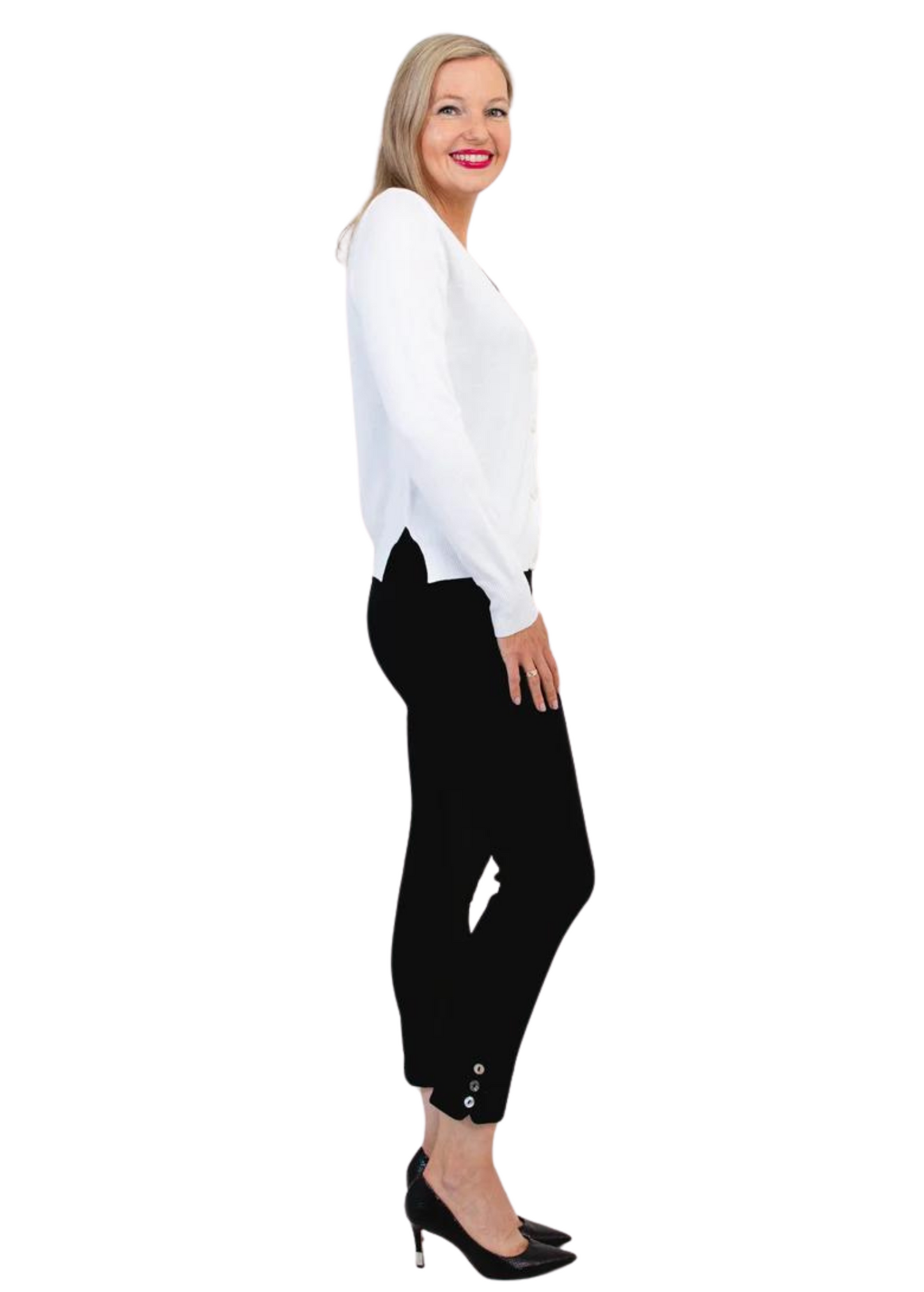 Jessica Sweater White - Bamboo Cotton