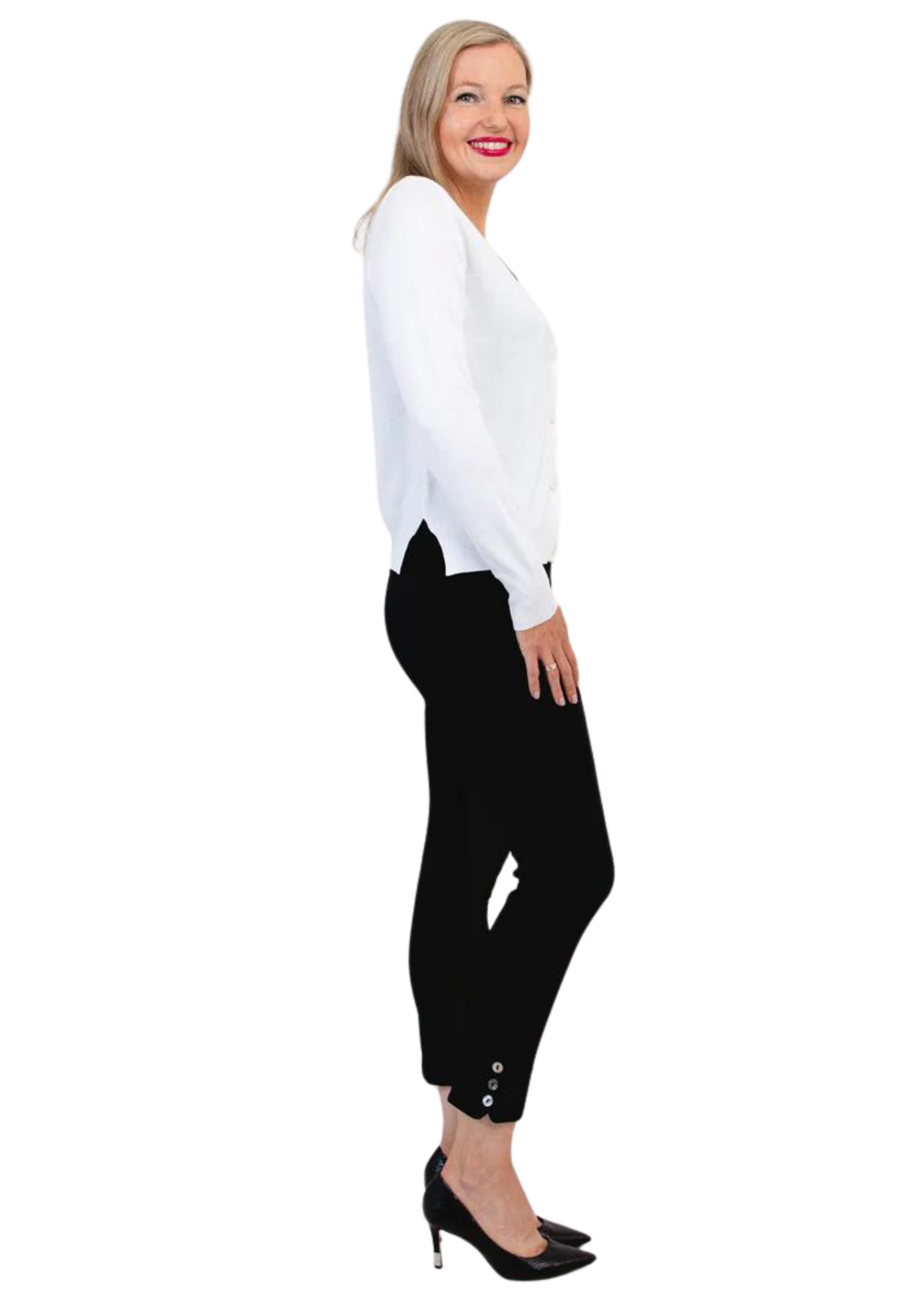 Jessica Sweater White - Bamboo Cotton