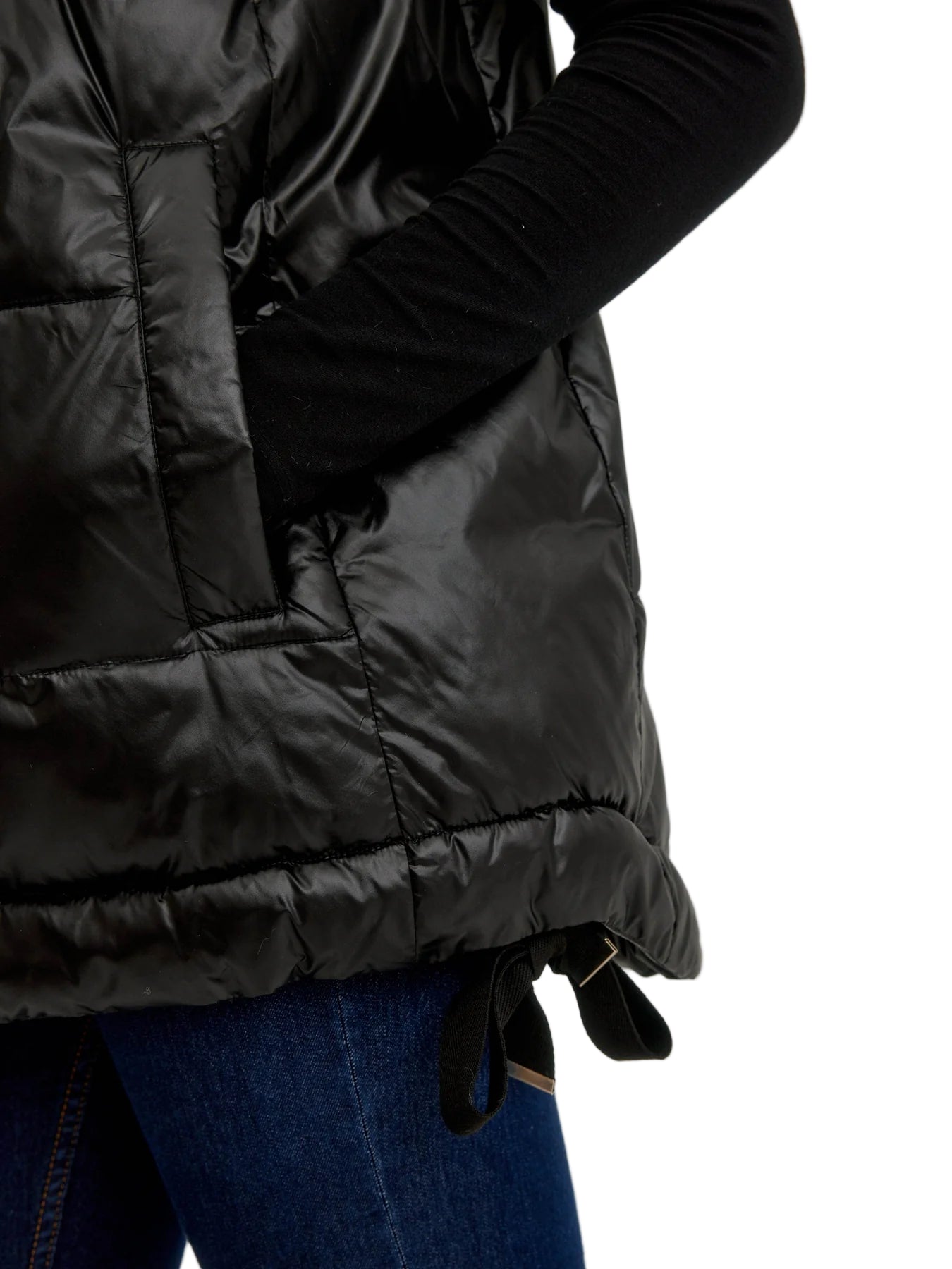 Short Puffer Vest - Black