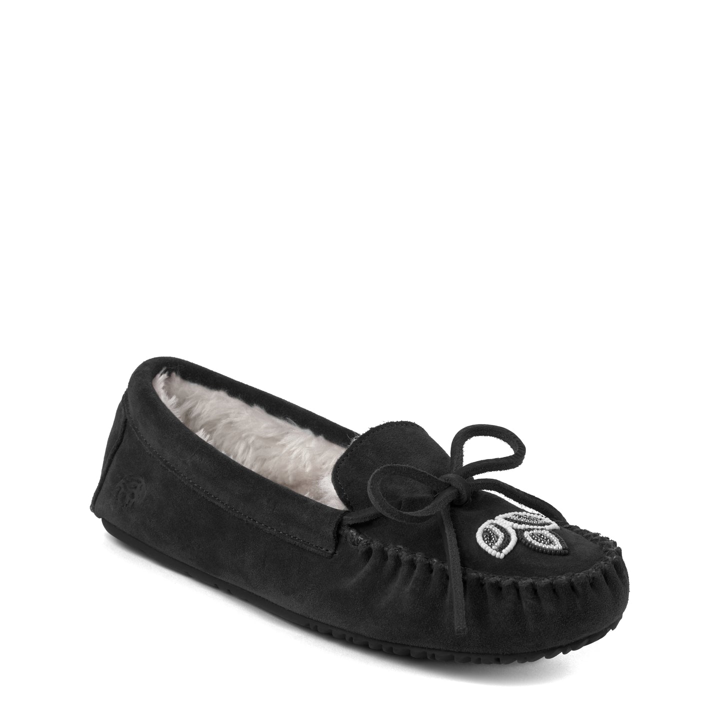 Cozy Kayak Fleece Lined Moccasin - Black