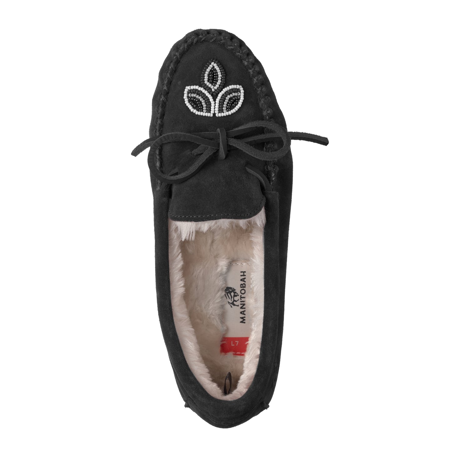 Cozy Kayak Fleece Lined Moccasin - Black