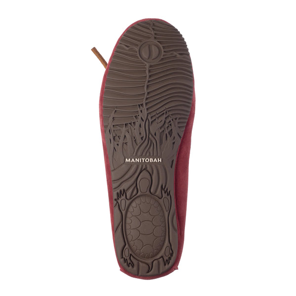 Cozy Kayak Fleece Lined Moccasin - Syrah