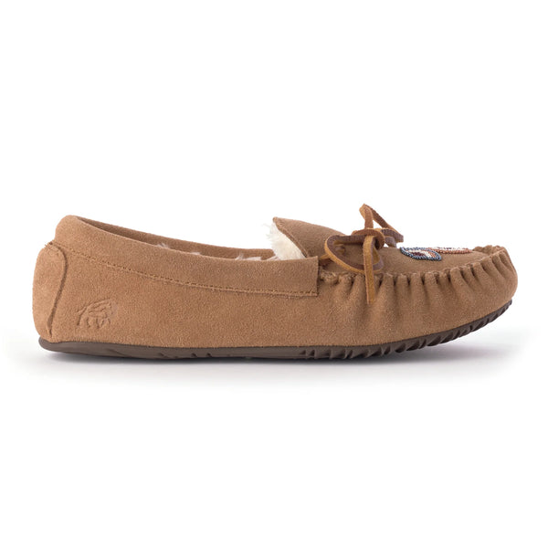 Cozy Kayak Fleece Lined Moccasin - Oak