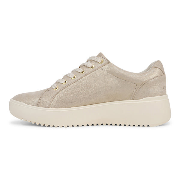 Kearny Platform Lace-Up Sneaker - Gold