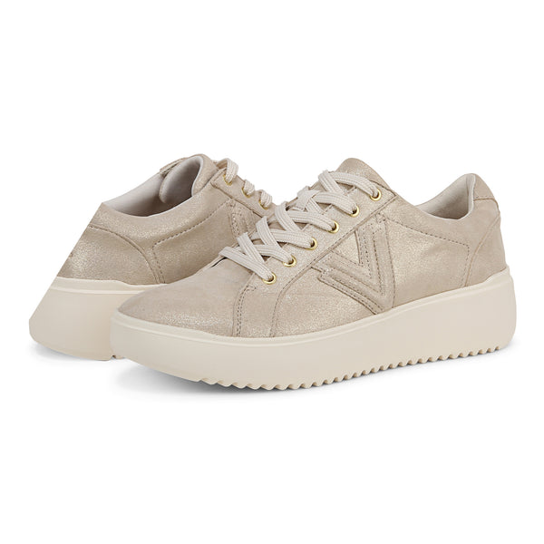 Kearny Platform Lace-Up Sneaker - Gold