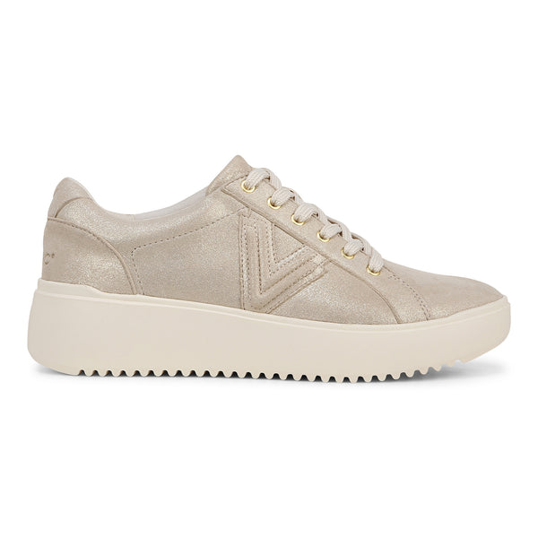 Kearny Platform Lace-Up Sneaker - Gold