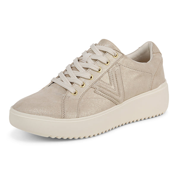 Kearny Platform Lace-Up Sneaker - Gold