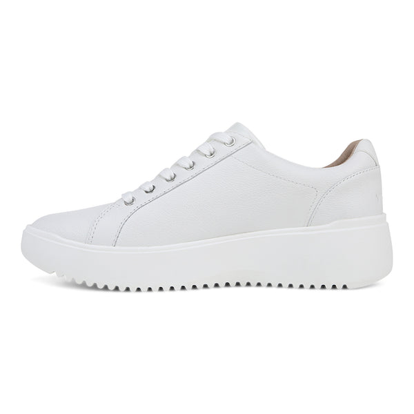 Kearny Platform Lace-Up Sneaker - White