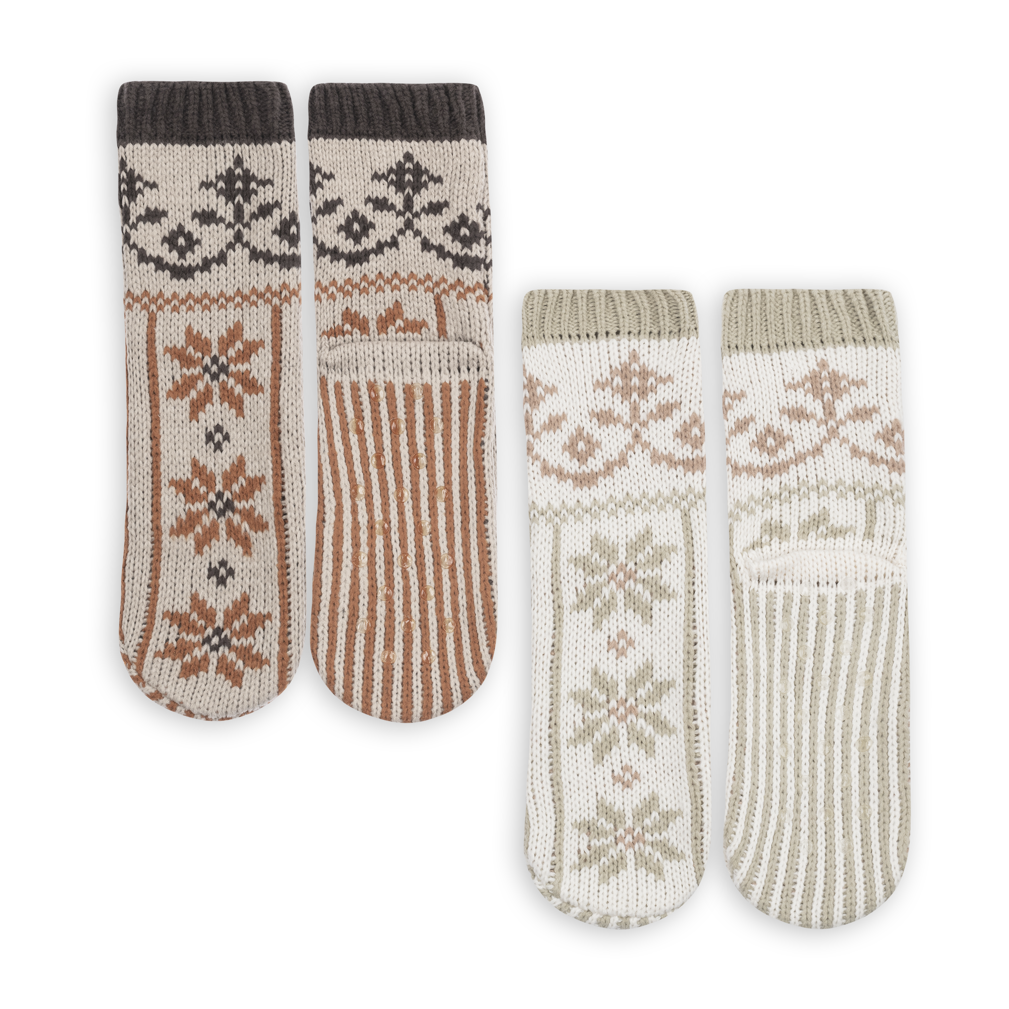 Snowfall Slipper Socks Medium Beige