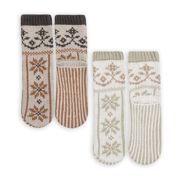 Snowfall Slipper Socks Medium Beige