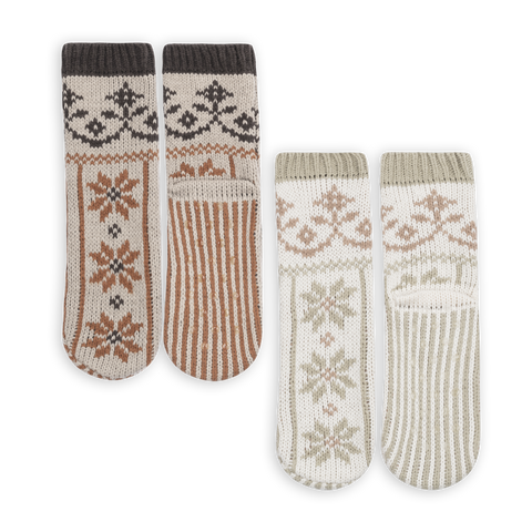 Snowfall Slipper Socks Medium Beige