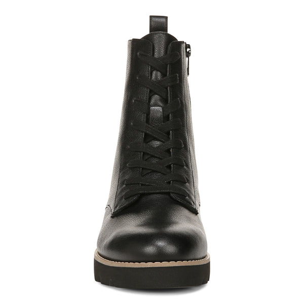Lani Lace Up Combat Boot - Black WIDE LAST ONE SIZE 9
