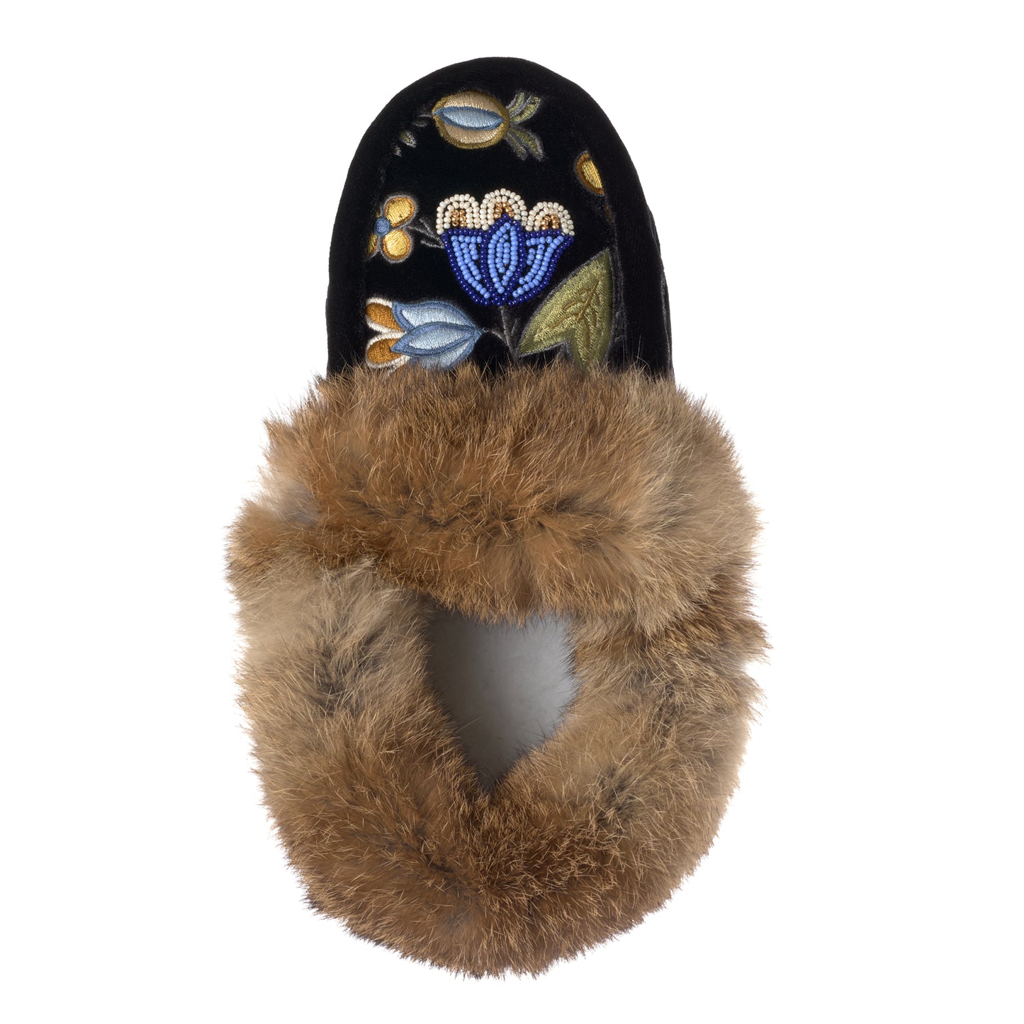 Velvet Tipi Moccasin - Black