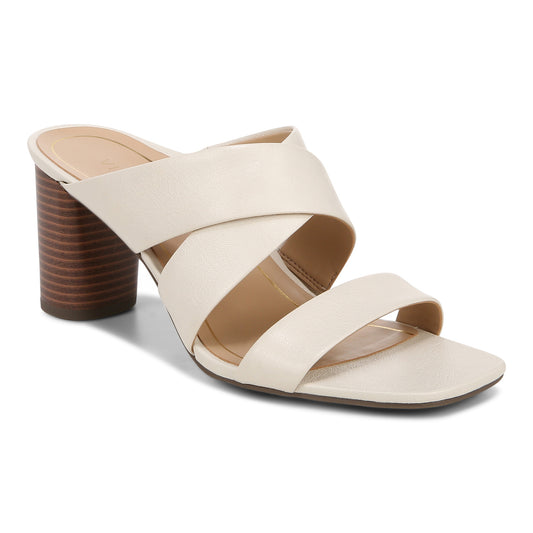 Merlot Heeled Sandal - Cream