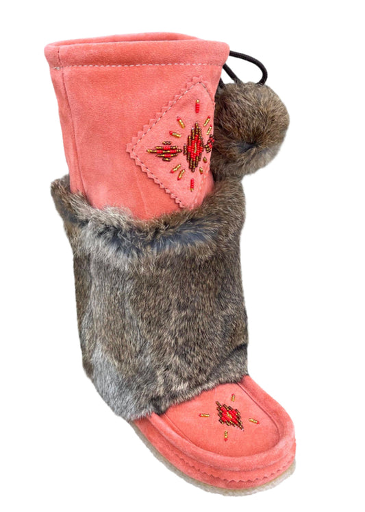 Mid Mukluks - Coral (Crepe Sole)