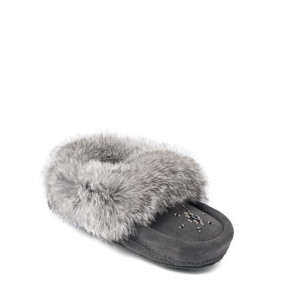 Kids Mini Moccasins - Charcoal